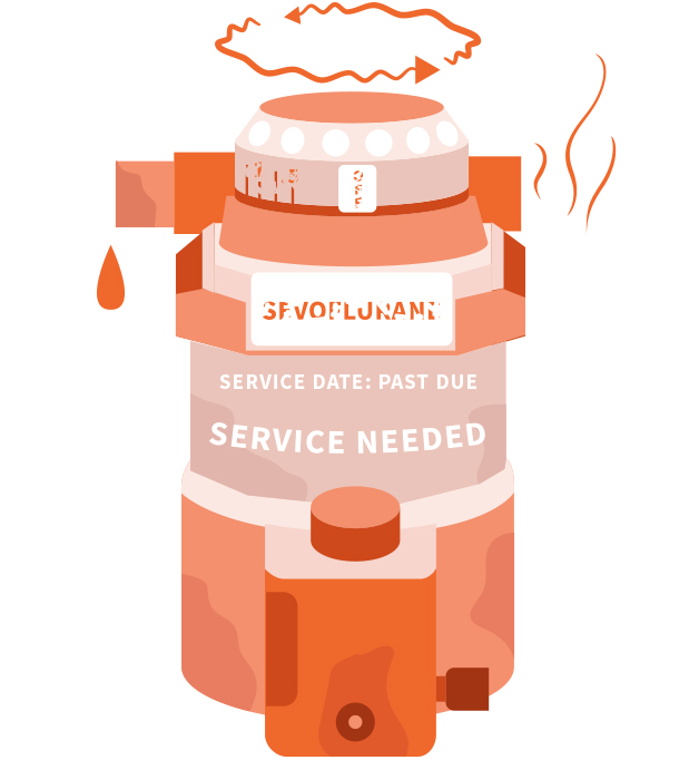 vaporiser service illustration